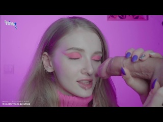 gentle and sensual blowjob with cum in mouth