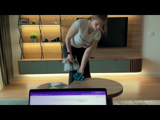 this maid will do anything to keep her job.